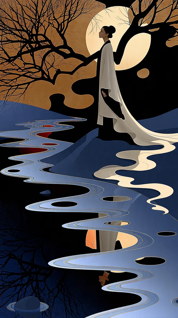 立冬 Beginning of Winter — I Ching Oracle card artwork